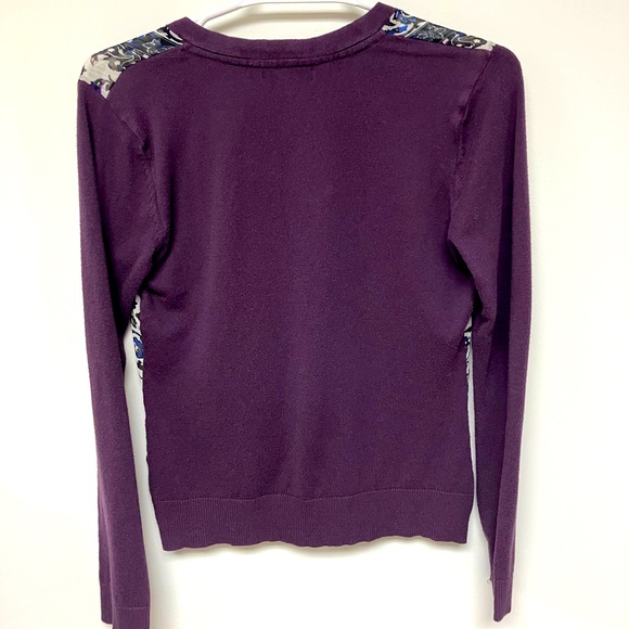 New York & Co. cardigan, purple print, S. - Picture 2 of 5